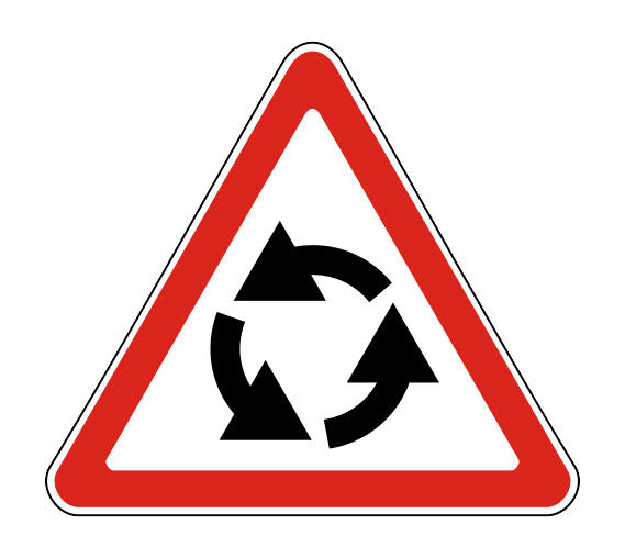 Знак 1.7 «Пересечение с круговым движением»