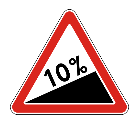 Знак 1.14 «Крутой подъем»