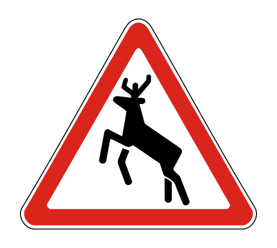 Знак 1.27 «Дикие животные»