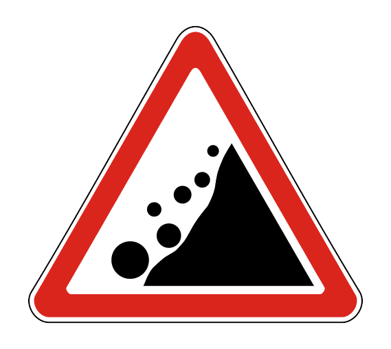 Знак 1.28 «Падение камней»