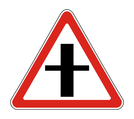 Знак 2.3.1 «Пересечение с второстепенной дорогой»