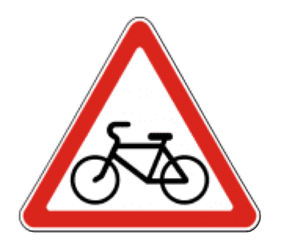 Знак 1.24 «Пересечение с велосипедной дорожкой»