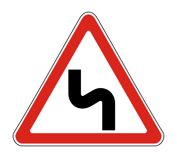 Знак 1.12.2 «Опасные повороты»
