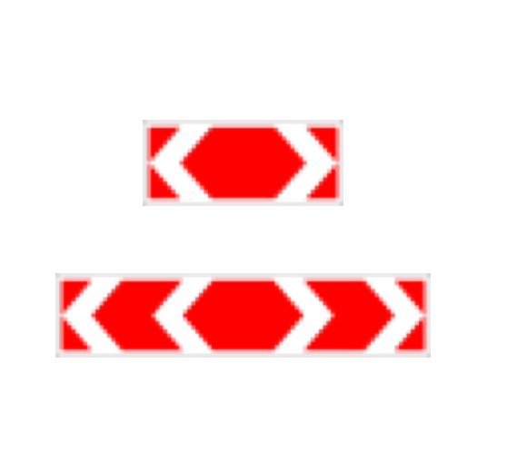 Знак 1.34.3 «Направление поворота»