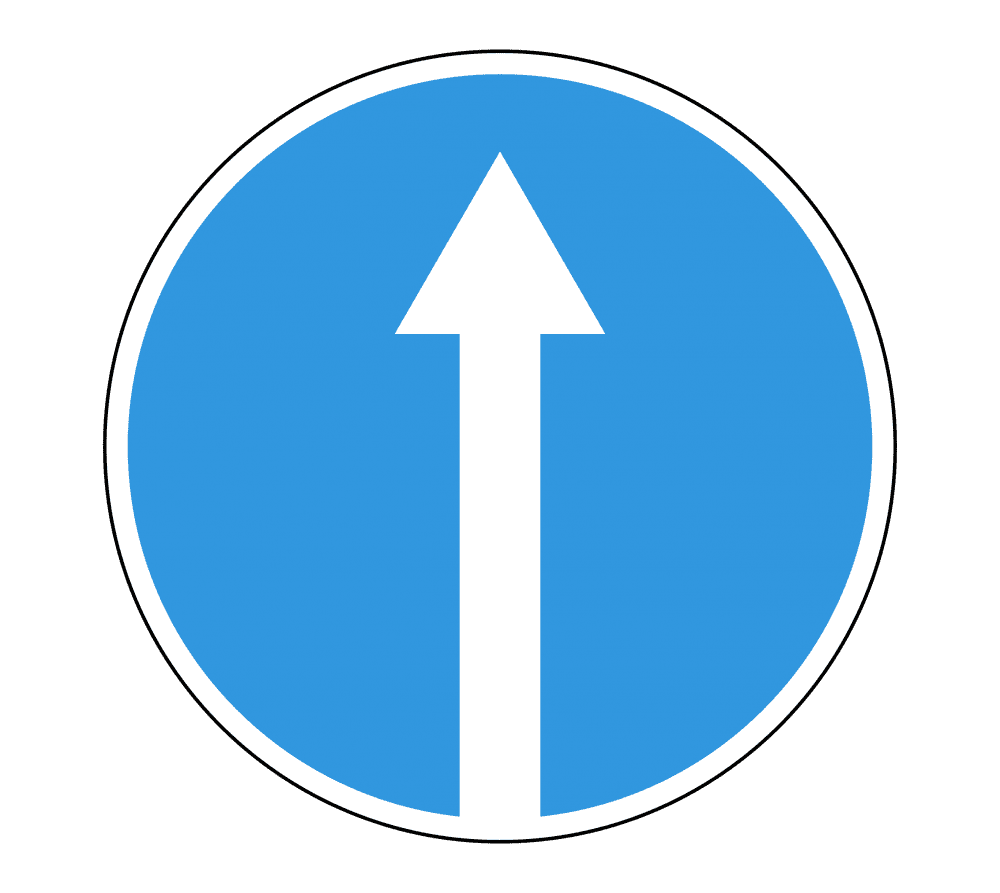 Знак 4.1.1 «Движение прямо»